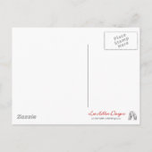 ジュダイカプリムエスターお祝いアートプリント インビテーションポストカード (裏面)