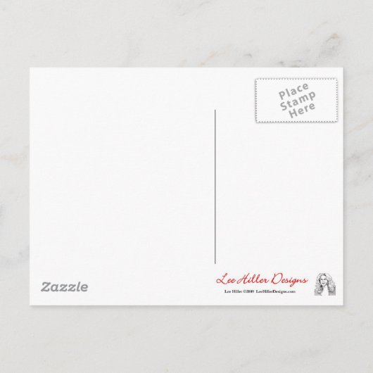 ジュダイカプリムエスターお祝いアートプリント インビテーションポストカード (裏面)