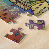 ジュダイカプリムエスターお祝いアートプリント ジグソーパズル (側面)