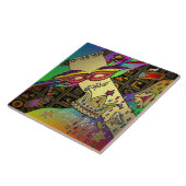 ジュダイカプリムエスターお祝いアートプリント タイル (側面)