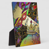 ジュダイカプリムエスターお祝いアートプリント フォトプラーク (側面)