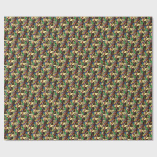 ジュダイカプリムエスターお祝いアートプリント ラッピングペーパー (フラット)