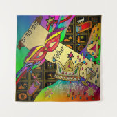 ジュダイカプリムエスターお祝いダークアートプリント タペストリー (正面)