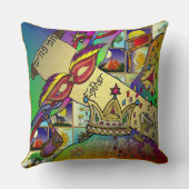 ジュダイカプリムエスターお祝いライトアートプリント クッション (裏面)