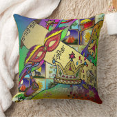 ジュダイカプリムエスターお祝いライトアートプリント クッション (ブランケット)