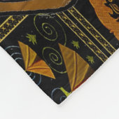 ジュダイカプリムエスターユダヤお祝いアートプリント フリースブランケット (角)