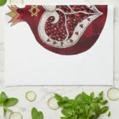 ジュダイカポメグラナートハートハヌッカロシュハサナ キッチンタオル (折り畳み)