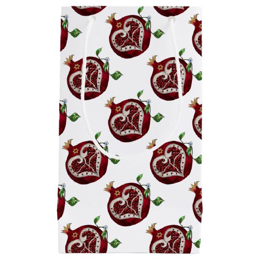 ジュダイカポメグラナートハートハヌッカロシュハサナ スモールペーパーバッグ (正面)