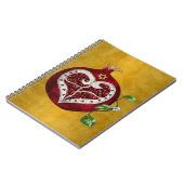 ジュダイカポメグラナートハートハヌッカロシュハサナ ノートブック (左側)