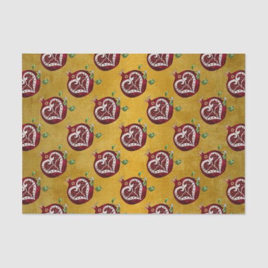 ジュダイカポメグラナートハートハヌッカロシュハサナ 薄葉紙 (正面)