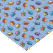 ジュダイカ – ハヌカー（ユダヤ教の祭り）テーブルクロス – ユダヤ教の休日 テーブルクロス (アングル)