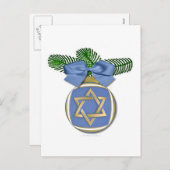 ジュダカハヌッカスターオブデイヴィッドオーナメントプリント シーズンポストカード (正面/裏面)