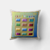 ジュダカレビ12部族のイスラエル芸術枕 クッション (裏面)