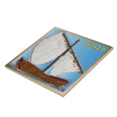 ジュダカ12イスラエルの部族ゼブルン美術プリント タイル (側面)