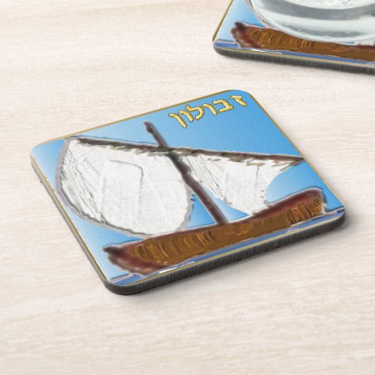 ジュダカ12イスラエル・ゼブルン・アートの部族 コースター (左側)