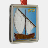 ジュダカ12イスラエル・ゼブルン・アートの部族 メタルオーナメント (右)