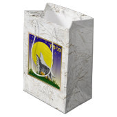 ジュダカ12部族のイスラエル芸術ベンジャミン抱き枕 ミディアムペーパーバッグ (裏面アングル)