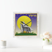 ジュダカ12部族のイスラエル・ベンジャミン スクエア壁時計 (ホーム)