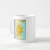 ジュダカ12部族イスラエルイスサチャールアート コーヒーマグカップ (正面左)