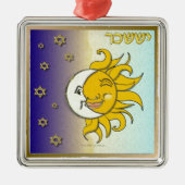 ジュダカ12部族イスラエルイスサチャールアート メタルオーナメント (正面)