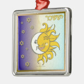 ジュダカ12部族イスラエルイスサチャールアート メタルオーナメント (左)