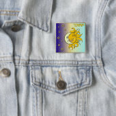 ジュダカ12部族イスラエルイスサチャールアート 缶バッジ (インサイチュ)