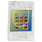 ジュダカ12部族イスラエル美術レビ抱き枕 ミディアムペーパーバッグ (裏面)