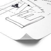 ジュックスデ建築建物ズゲームスケッチ2 P ポスター (角)