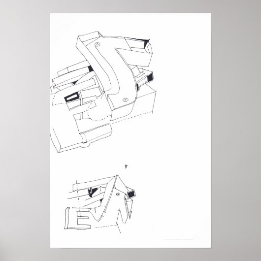 ジュックスデ建築建物ズゲームスケッチ2 P ポスター (正面)