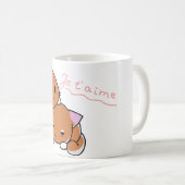 ジュテーム かわいい猫 ロマンティック カップル マグカップ (正面右)