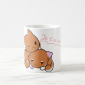 ジュテーム かわいい猫 ロマンティック カップル マグカップ (中央)