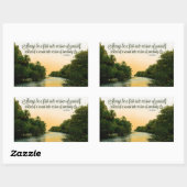 ジュディガーランド感動的引用文「ファースト・レート」 長方形シール (シート)