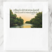 ジュディガーランド感動的引用文「ファースト・レート」 長方形シール (バッグ)