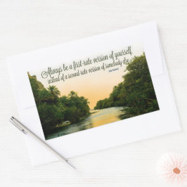 ジュディガーランド感動的引用文「ファースト・レート」 長方形シール