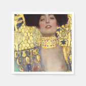ジュディスとグスタフクリムトのホロファーネスの頭 スタンダードカクテルナプキン (正面)