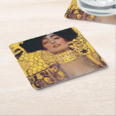 ジュディス(レディ・イン・金ゴールド)、グスタフ・クリムト スクエアペーパーコースター (アングル)