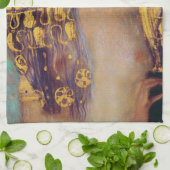 ジュディス(金ゴールドの女性)、グスタフ·クリムト キッチンタオル (折り畳み)