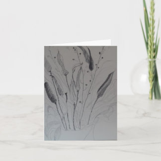 ジュディスLeightonのインクスケッチNotecard著"Milkweed" カード
