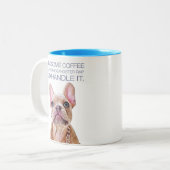 ジュドマグカップ、11オズツートーンコーヒーマグブルー ツートーンマグカップ (正面左)