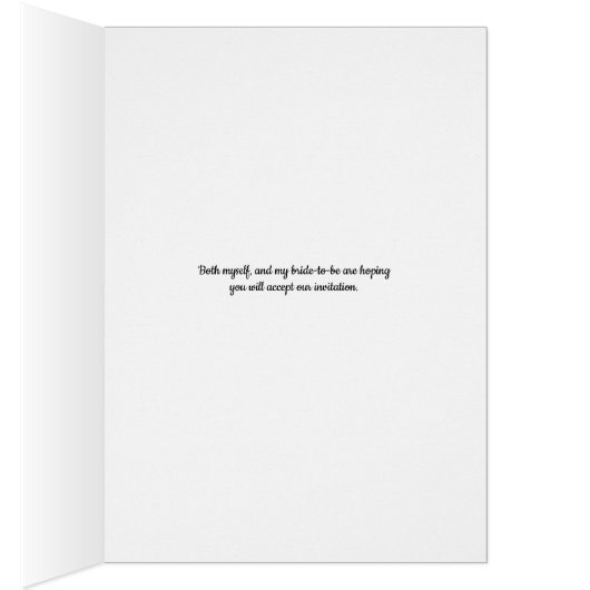 ジュニアアッシャー招待状とリクエスフェイクウッド (内側 (右))