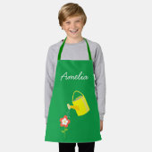 ジュニアガーデナー散水缶カラフル子供 エプロン (着用した状態)