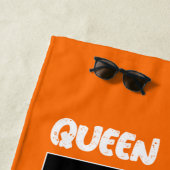 ジュニアガールズテニス選手 ビーチタオル (インサイチュ)