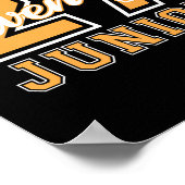 ジュニアクラス2027卒業新学期オレンジ ポスター (角)