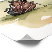 ジュニアゴルファー – ゴルフアートプリント ポスター (角)