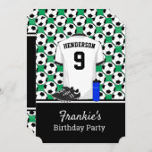 ジュニアサッカーイベント 招待状 (正面/裏面)