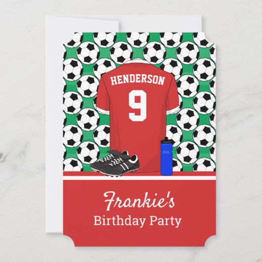 ジュニアサッカーイベントRW 招待状 (正面)