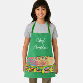 ジュニアシェフサブサンドウィッチカラフルキッズ エプロン (インサイチュ)