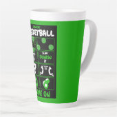 ジュニアバスケットボール選手 カフェラテマグ (右アングル)