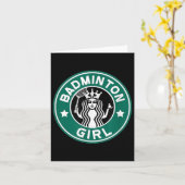 ジュニアバドミントン女子 笑 学校チーム用 カード (黄色い花)