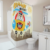 ジュニアパイロットベア シャワーカーテン (インサイチュ)